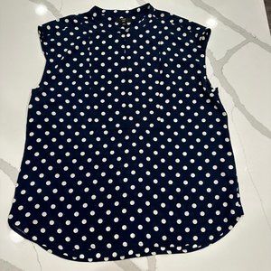 J. Crew 365 Sleeveless Blouse Size: Large Tall (LT)